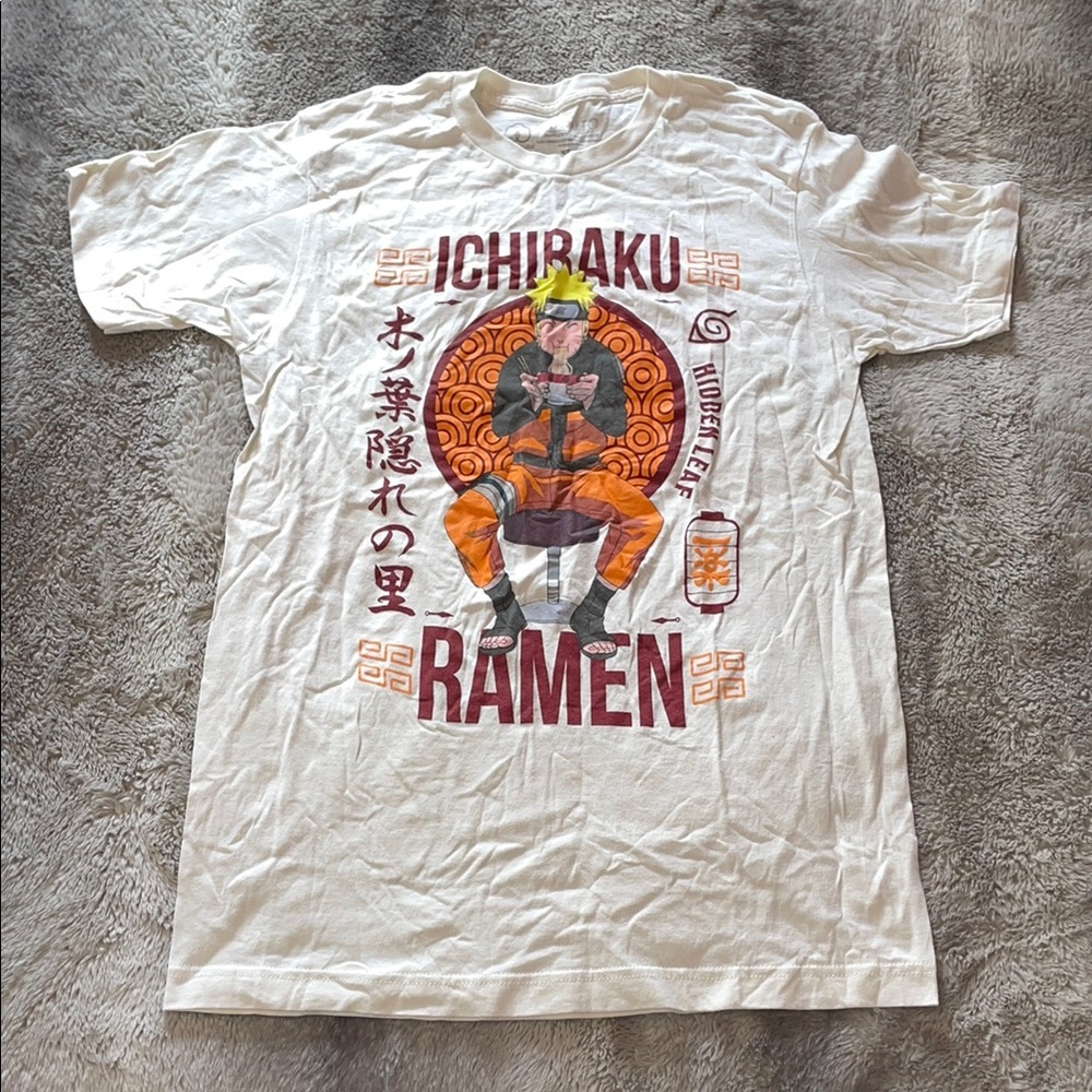 NARUTO Ichiraku Ramen White Graphic T-Shirt 🍜